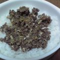 菜月ママ's cooksnap of when they made Ｗタマゴ♡♥肉そぼろ丼.