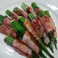 ゆみらんたん's cooksnap of when they made オクラのベーコンとしそ巻き☆.