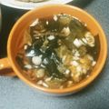 pigumo's cooksnap of when they made 冷たいキムチスープ♪簡単ワカメ・キュウリ.