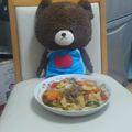 ミーちゃん姉妹のれ's cooksnap of when they made 糸こんにゃくの野菜焼きそば.