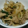 miyarobo's cooksnap of when they made 簡単ガッツリ★豚肉としめじの大葉炒め.