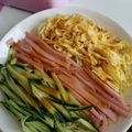 ♡ゆづき♡'s cooksnap of when they made 冷やし中華のトッピング〜(o˘◡˘o)♡.