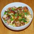 ヤス＠武州川崎's cooksnap of when they made 唐揚げリメイク！汁無し炒め親子丼.
