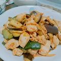くみみん♪'s cooksnap of when they made 鶏肉とナスのキムチ炒め.