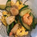 ｑｕｉｃｏ's cooksnap of when they made キュウリとシーフードのナンプラー炒め.