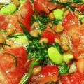 ち☆ぴ's cooksnap of when they made 枝豆×トマト　わさび風味納豆.