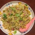 Lucysan's cooksnap of when they made たまごとレタスのチャーハン.