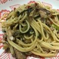 ＊○udy○＊'s cooksnap of when they made ビールに！鯖缶キャベツのオイスターパスタ.