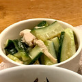 yarn♡fam's cooksnap of when they made ささみときゅうりのポン酢マヨ＋スープ.