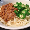 めーくんママっ's cooksnap of when they made オクラと納豆の冷やしネバネバうどん.