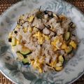 NAGANO久留米's cooksnap of when they made ズッキーニと塩昆布のチャーハン.