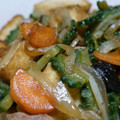 めかにか's cooksnap of when they made ゴウヤと厚揚げの野菜炒め.