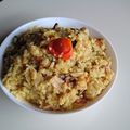 ぽっちゃりーの☆'s cooksnap of when they made ベーコンとキノコのチーズリゾット.