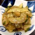 ぶちもに's cooksnap of when they made ☆育ち過ぎたきゅうりの炒め物☆.