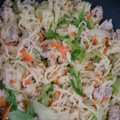 クックるん☆戦隊's cooksnap of when they made 騙されてみて！レタス塩焼きそば(^^).