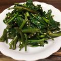 卵せんべい's cooksnap of when they made シャキシャキが決め手★空芯菜炒め.