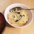 yone_emi's cooksnap of when they made ワカメとカニカマの中華風たまご雑炊.