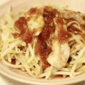 ひーゆーママ's cooksnap of when they made シャキシャキもやし豚の熱々オニオンソース.