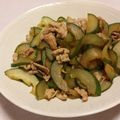 のだめぐみ's cooksnap of when they made きゅうりと豚肉のピリ辛ラー油炒め.
