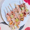 ◎sai's cooksnap of when they made こんにゃくと胸肉で♪カロリーオフ焼き鳥.