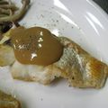 ぶるーぽぴー's cooksnap of when they made 鱸のグリル白味噌ﾊﾞﾀｰｿｰｽ　蕗添え.