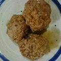 ゆぅ0812's cooksnap of when they made 揚げずにヘルシー肉団子☆甘辛照り焼きダレ.