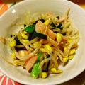 うさりん大好き♡'s cooksnap of when they made もやしとニラとハムのナムル.