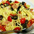 ユットン's cooksnap of when they made 暑い夏はこれ！生ハムとトマトの冷製パスタ.