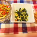 komugiko4's cooksnap of when they made ごま油香る ～ 小松菜と卵の塩炒め ～.