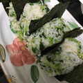 クックD8PL6L☆'s cooksnap of when they made 受験生の夜食に！ 豆苗としらすのおむすび.
