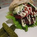 Yukiuki's cooksnap of when they made 手作りガツンとハンバーガー.
