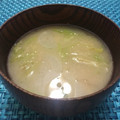 kyao☆'s cooksnap of when they made 彩り鮮やか☆レタスと大根のお味噌汁.