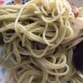 牛乳プリン（・Å・）'s cooksnap of when they made 混ぜるだけ☆ジェノベーゼオリーブパスタ.
