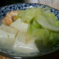 ☆ともすけ♪☆'s cooksnap of when they made 簡単！エビとキャベツのあんかけ豆腐♪.