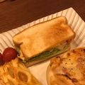 まえなお◟̆◞̆'s cooksnap of when they made 簡単朝食☆目玉焼きとレタスのサンドイッチ.