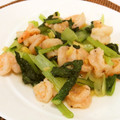 まっちぃなー's cooksnap of when they made 海老と小松菜のあっさり炒め.