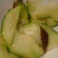 ぽけじん's cooksnap of when they made 黒瓜のピリ辛昆布茶漬け♬.