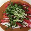 ゴミャ子's cooksnap of when they made タコとトマトの和風カルパッチョ.