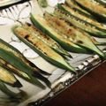 sougomania's cooksnap of when they made おくらの味噌マヨ焼き.