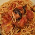 ユニコ０４１４'s cooksnap of when they made トマトと茄子とモッツアレラチーズのパスタ.