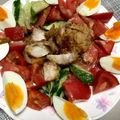 ニモだいすき's cooksnap of when they made 唐揚げ残ったら～朝食にお勧め満腹サラダ♪.