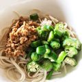 youcay's cooksnap of when they made オクラと納豆の冷やしネバネバうどん.
