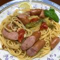 イヌチン's cooksnap of when they made 爽やかに♪ソーセージとレモンのパスタ.