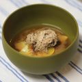 ぽっぽぺぺ's cooksnap of when they made ズッキーニととろろ昆布の味噌汁.