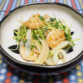 バカリャウ's cooksnap of when they made プリッとシャキッと♬海老と豆苗の黒酢炒め.