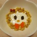 ふみぽよ✿'s cooksnap of when they made ヨーグルトアート♪おしゃれフクロウ.