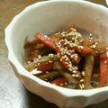 SoMiNemama's cooksnap of when they made クンくん家のきんぴらごぼう.