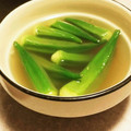 あるとおもう's cooksnap of when they made 基本のおかず◇オクラのおひたし◇柚子胡椒.