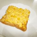 のかまるこ's cooksnap of when they made ツナマヨ＊スクランブルエッグトースト♡.