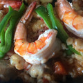 ラテ柴's cooksnap of when they made 簡単で本格シーフードパエリア.